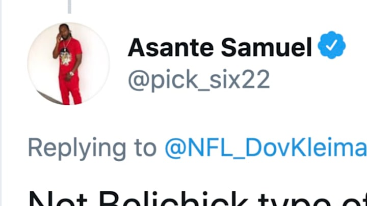 Asante Samuel isn't a fan of Cam to New England