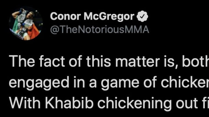 Conor McGregor shared his thoughts on Twitter about Khabib Nurmagomedov becoming stranded in his native Russia.  
