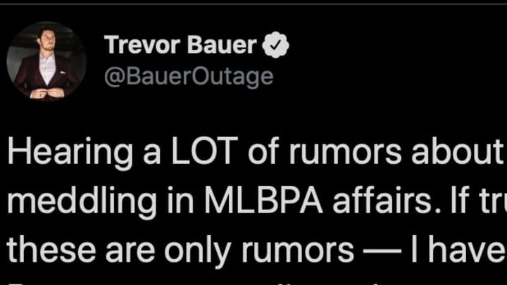 Trevor Bauer has taken the gloves off and gone after Scott Boras