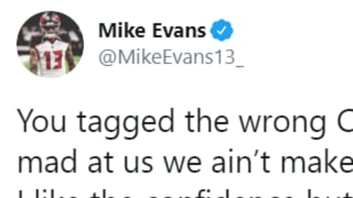 Mike Evans responded to being called out by Keenan Allen on Twitter.