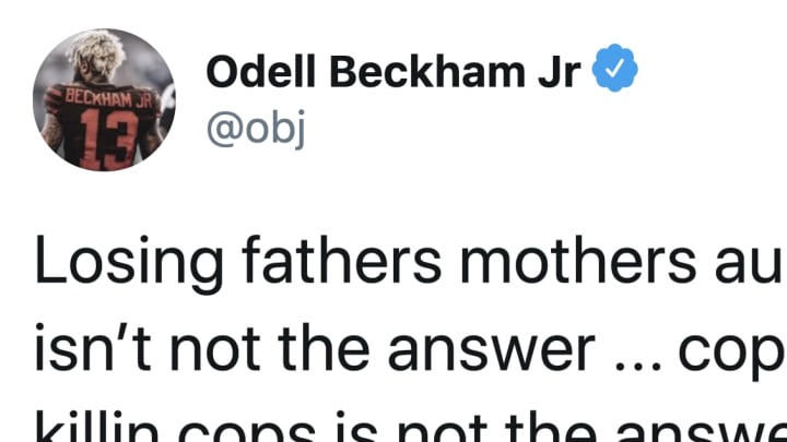 Odell Beckham Jr's take on the protests 
