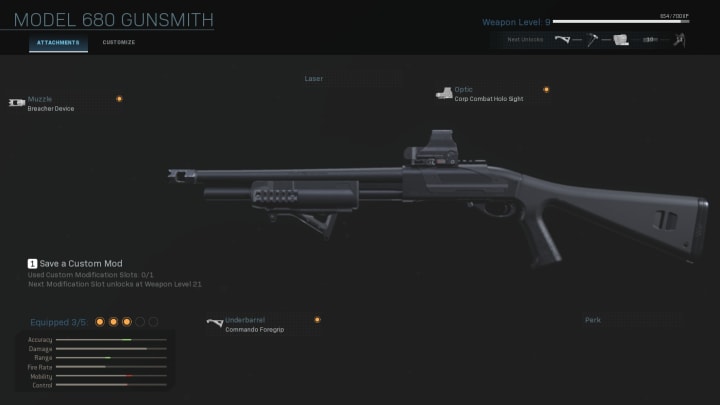 The Model 680 in Call of Duty: Warzone.