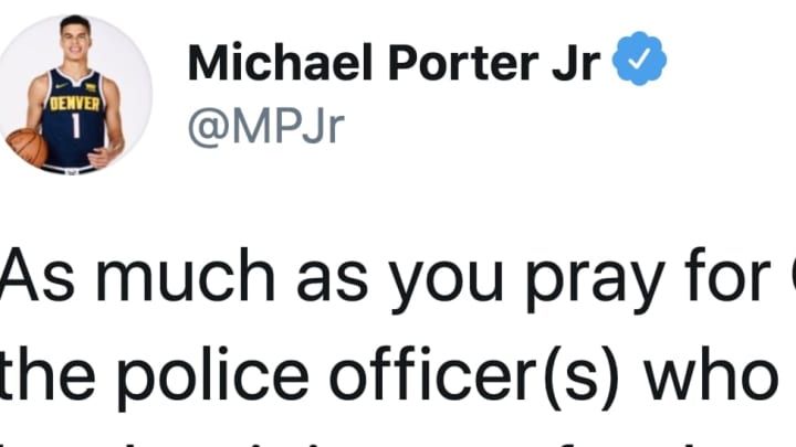 Michael Porter Jr. had a tone deaf response to the George Floyd killing.