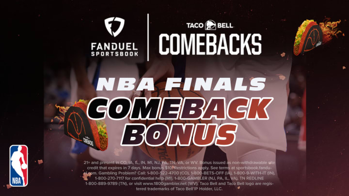 FanDuel and Taco Bell announce NBA Finals Comeback Bonus promotion.