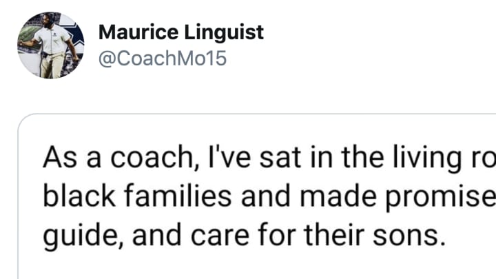 Cowboys DB coach Maurice Linguist
