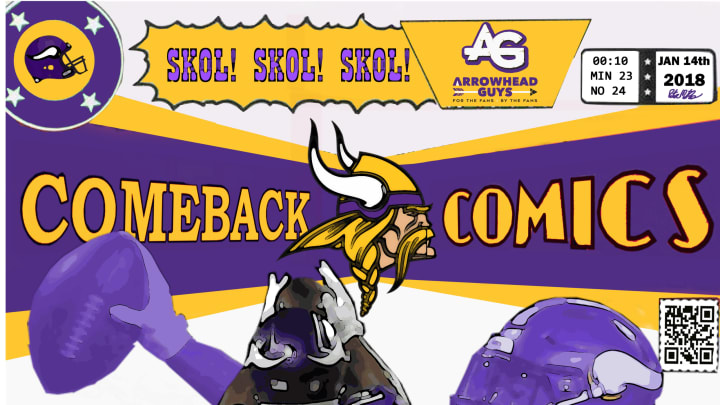 The Minneapolis Miracle moment turned into this amazing comic book cover by a Vikings fan.