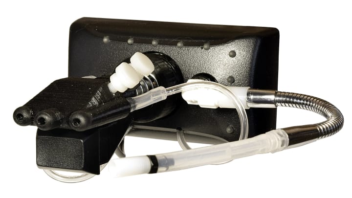 The Quadstick Original Controller which has mouthpieces and sensors in order for people who may be quadriplegic to play.