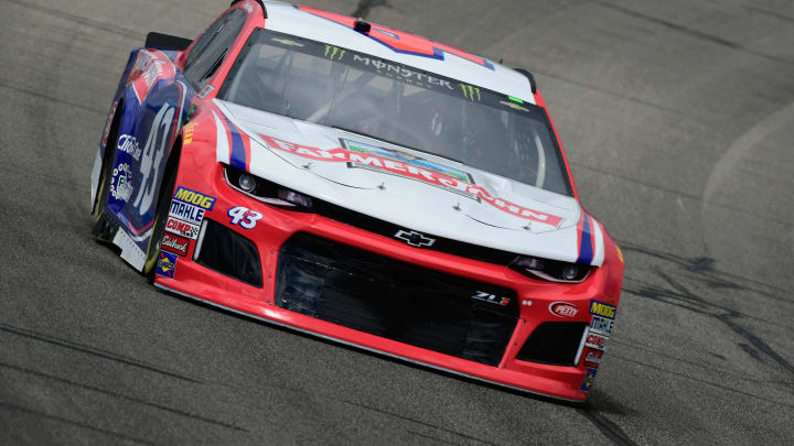 FONTANA, CA – MARCH 16: Darrell Wallace Jr., driver of the FONTANA, CA – MARCH 16: Darrell Wallace Jr., driver of the #43 Farmer John Chevrolet (Photo by Robert Laberge/Getty Images)