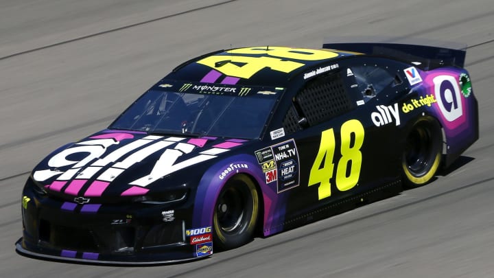 LAS VEGAS, NEVADA – SEPTEMBER 13: Jimmie Johnson, driver of the #48 Ally Chevrolet (Photo by Jonathan Ferrey/Getty Images)