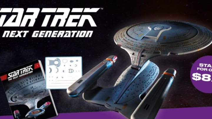 Fanhome relaunches TNG Enterprise-D build-up model. Image courtesy Fanhome