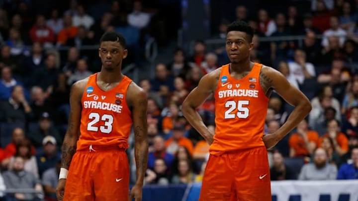 (Photo by Kirk Irwin/Getty Images) Frank Howard and Tyus Battle