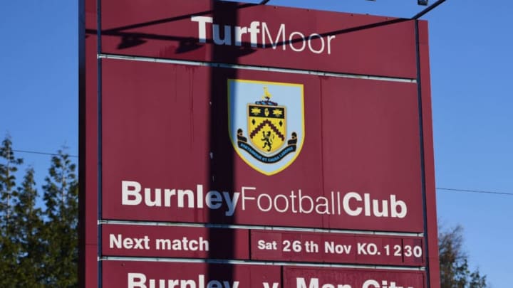 BURNLEY, ENGLAND - NOVEMBER 26: The matchday fixture is displayed at the stadium prior to the Premier League match between Burnley and Manchester City at Turf Moor on November 26, 2016 in Burnley, England. (Photo by Gareth Copley/Getty Images)