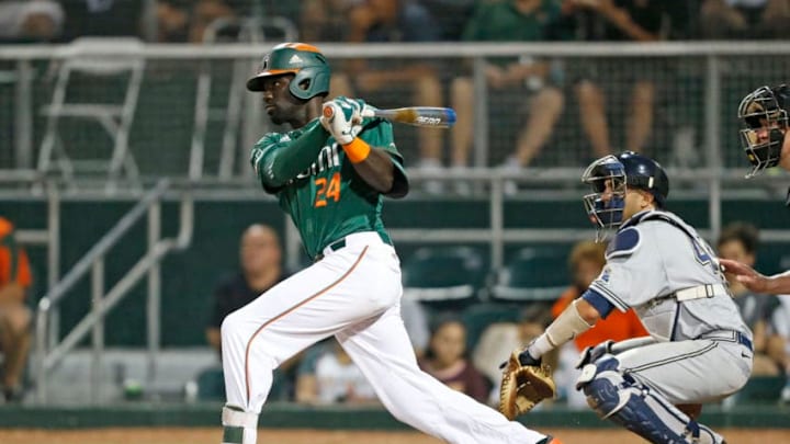 CORAL GABLES, FL - May 14: Jacob Heyward