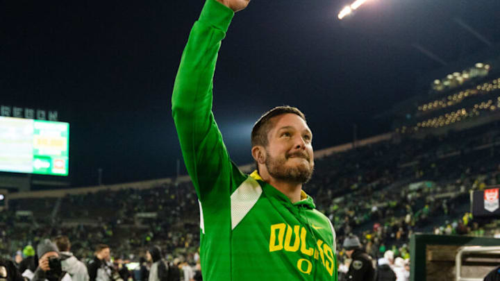 Dan Lanning, Oregon Ducks. (Photo by Ali Gradischer/Getty Images)