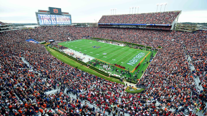 Nov 25, 2017; Auburn, AL, USA; An overall view of the field prior to the game between the Auburn Tigers and the Alabama Crimson Tide at Jordan-Hare Stadium. Mandatory Credit: Adam Hagy-USA TODAY Sports