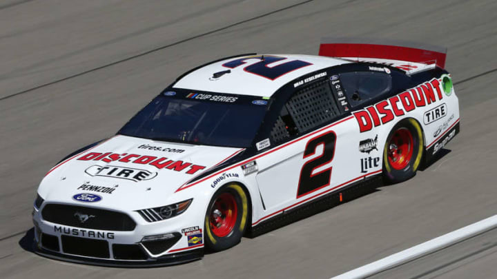 LAS VEGAS, NEVADA - FEBRUARY 21: Brad Keselowski, driver of the #2 Discount Tire Ford, drives during practice for the NASCAR Cup Series at Las Vegas Motor Speedway on February 21, 2020 in Las Vegas, Nevada. (Photo by Jonathan Ferrey/Getty Images)