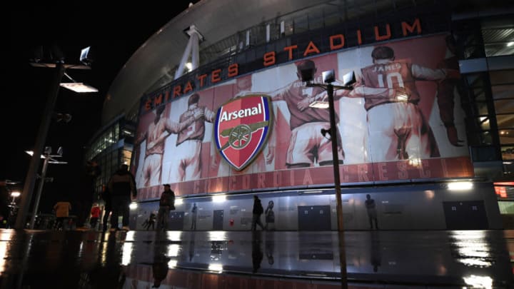 LONDON, ENGLAND - NOVEMBER 28: A view outside the stadium before the UEFA Europa League group F match between Arsenal FC and Eintracht Frankfurt at Emirates Stadium on November 28, 2019 in London, United Kingdom. (Photo by Shaun Botterill/Getty Images)