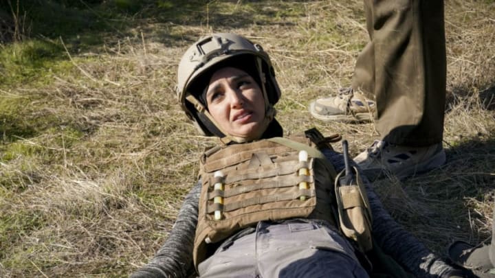 "Alsiyadun" - Pictured: Medalion Rahimi (Special Agent Fatima Namazi). When Fatima is captured while on a mission and held for ransom, Callen and Sam enlist a deep undercover CIA agent, Kadri (guest star Kiari "Offset" Cephus), to help get her back, on NCIS: LOS ANGELES, Sunday, March 1 (9:00-10:00 PM, ET/PT) on the CBS Television Network. Photo: Monty Brinton/CBS ©2020 CBS Broadcasting, Inc. All Rights Reserved.