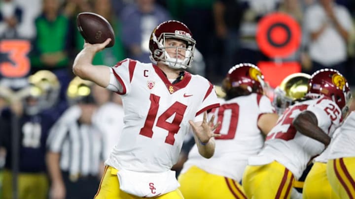 SOUTH BEND, IN - OCTOBER 21: Sam Darnold