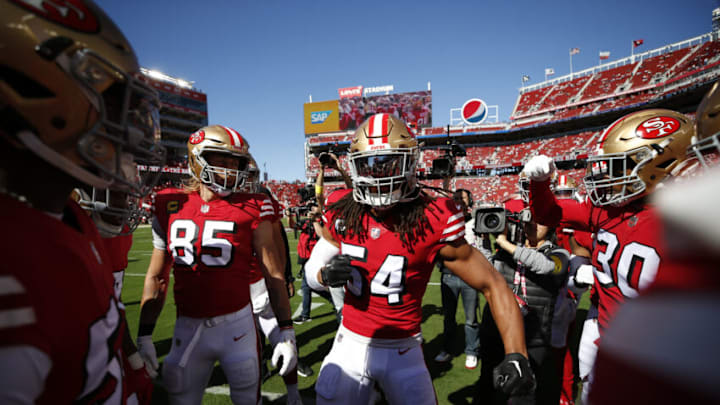 Fred Warner #54 of the San Francisco 49ers (Photo by Michael Zagaris/San Francisco 49ers/Getty Images)