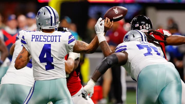 ATLANTA, GA - NOVEMBER 12: Adrian Clayborn