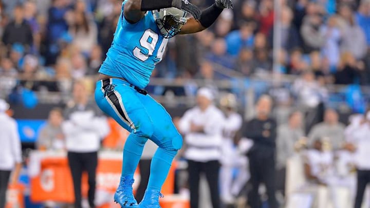 CHARLOTTE, NC - NOVEMBER 17: Kony Ealy (Photo by Grant Halverson/Getty Images)