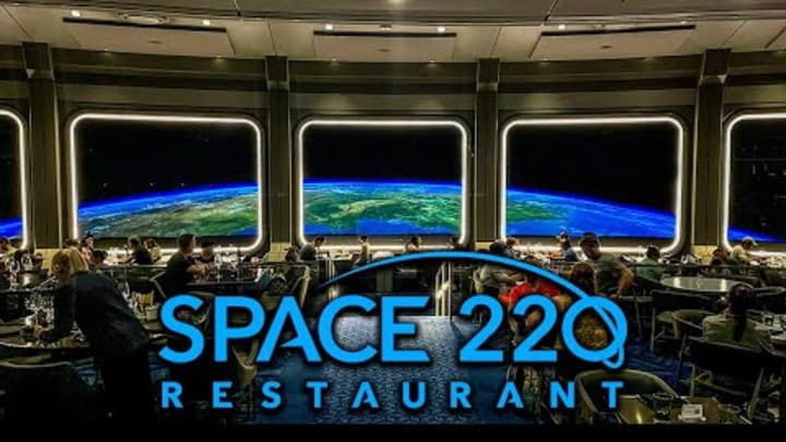 Dine in Space at The Space 220 Restaurant in Epcot at Disney World!