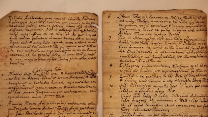 Two pages of the handwritten manuscript by John Donne