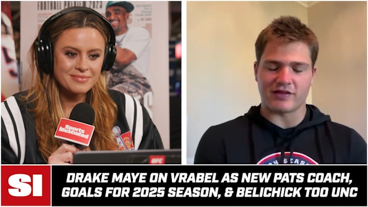 Drake Maye on Vrabel Hire and Belichick at UNC