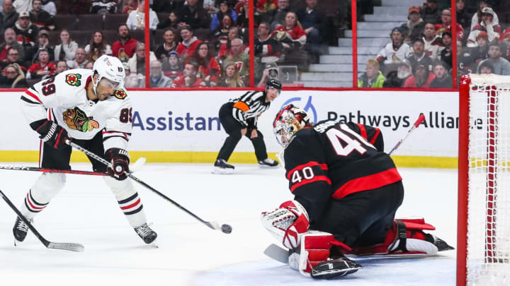 Mads Sogaard #40 of the Ottawa Senators (Photo by Chris Tanouye/Freestyle Photography/Getty Images)