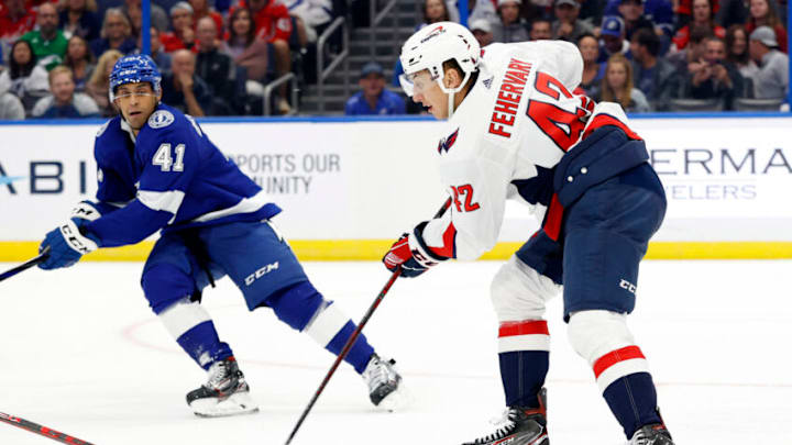 Martin Fehervary, Washington Capitals Mandatory Credit: Kim Klement-USA TODAY Sports