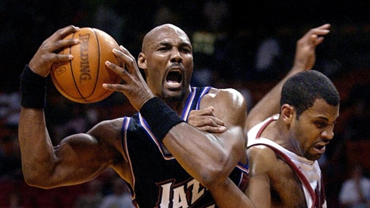 Karl Malone NBA(Photo by RHONA WISE/AFP via Getty Images)