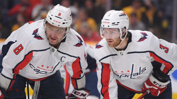 Alex Ovechkin, Nick Jensen, Washington Capitals Mandatory Credit: Steve Roberts-USA TODAY Sports