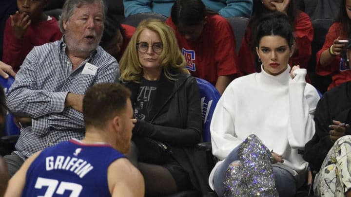 LOS ANGELES, CA - NOVEMBER 4: Kendall Jenner looks on as Blake Griffin