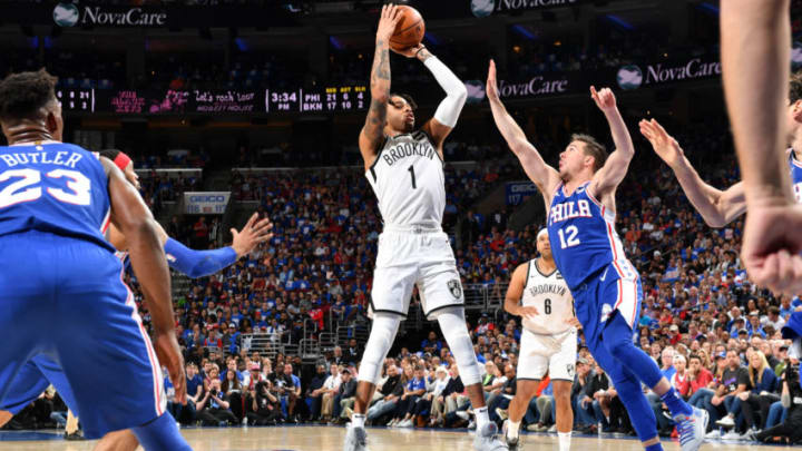Brooklyn Nets D'Angelo Russell. Mandatory Copyright Notice: Copyright 2019 NBAE (Photo by Jesse D. Garrabrant/NBAE via Getty Images)