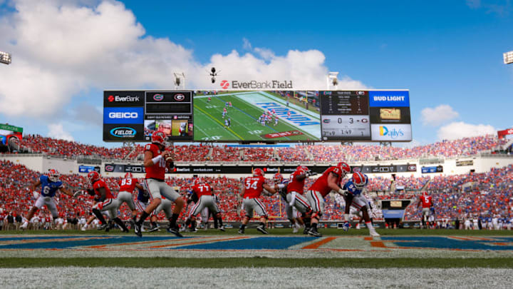 JACKSONVILLE, FL - OCTOBER 29: A general view of Jacob Eason
