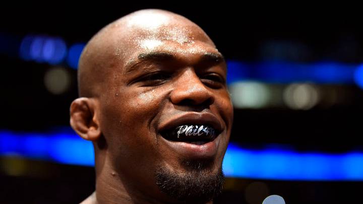 ANAHEIM, CA - JULY 29: Jon Jones prepares to enter the Octagon prior to facing Daniel Cormier in their UFC light heavyweight championship bout during the UFC 214 event inside the Honda Center on July 29, 2017 in Anaheim, California. (Photo by Jeff Bottari/Zuffa LLC/Zuffa LLC via Getty Images)