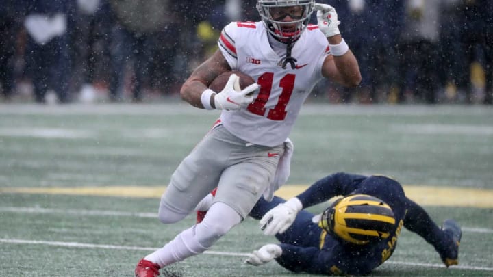 The Ohio State Football team needs some of its other receivers to step up in the Rose Bow with Chris Olave and Garrett Wilson out.Michigan Ohio