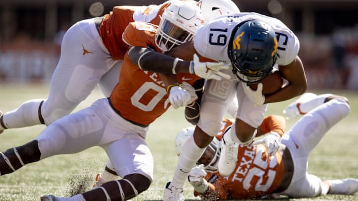 DeMarvion Overshown, Texas Football Mandatory Credit: Jay Janner-USA TODAY NETWORK