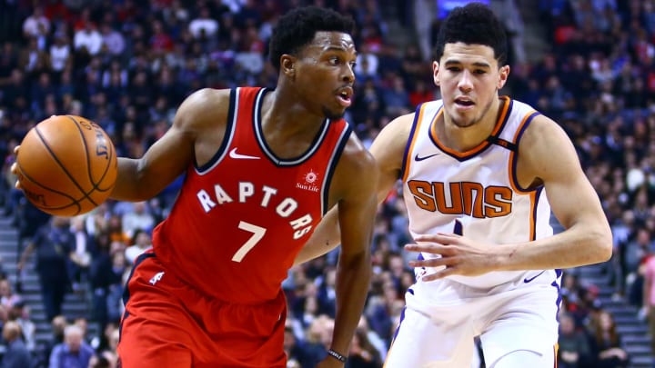 Phoenix Suns Kyle Lowry Devin Booker (Photo by Vaughn Ridley/Getty Images)