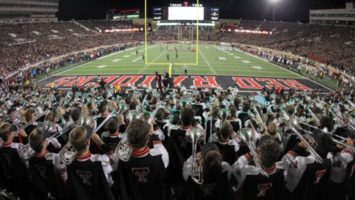 Nov 3, 2018; Lubbock, TX, USA; A general overview of Jones AT&T Stadium during the game between the Oklahoma Sooners and the Texas Tech Red Raiders. Mandatory Credit: Michael C. Johnson-USA TODAY Sports