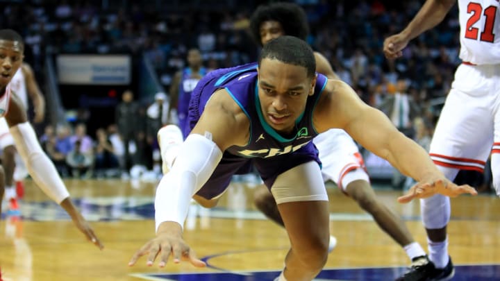 CHARLOTTE, NORTH CAROLINA – OCTOBER 23: PJ Washington #25 of the Charlotte Hornets during their game at Spectrum Center on October 23, 2019 in Charlotte, North Carolina. NOTE TO USER: User expressly acknowledges and agrees that, by downloading and or using this photograph, User is consenting to the terms and conditions of the Getty Images License Agreement.(Photo by Streeter Lecka/Getty Images)