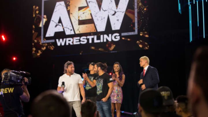 AEW superstars Kenny Omega, Young Bucks, and Cody