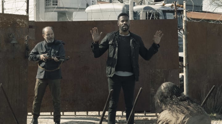 Rubén Blades as Daniel Salazar, Colman Domingo as Victor Strand – Fear the Walking Dead _ Season 5, Episode 2 – Photo Credit: Ryan Green/AMC