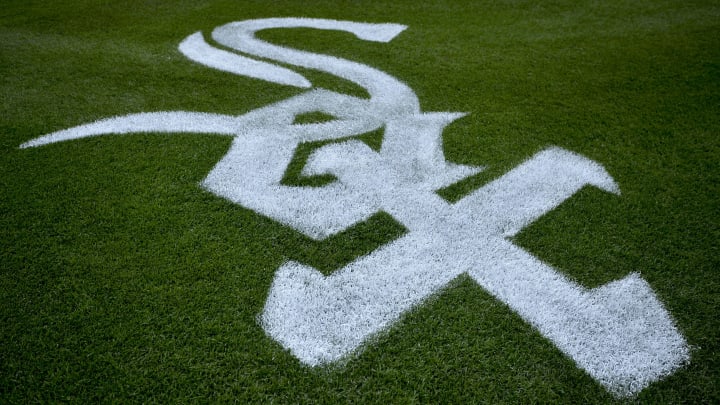 CHICAGO, IL – JUNE 23: The Chicago White Sox logo painted on the field of the game between the Oakland Athletics and the Chicago White Sox on June 23, 2017 at Guaranteed Rate Field in Chicago, Illinois. (Photo by Quinn Harris/Icon Sportswire via Getty Images)