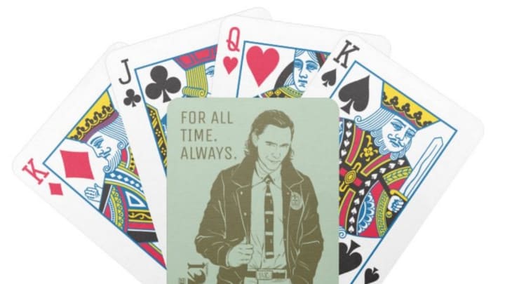 Discover Zazzle's Marvel Loki customizable playing cards at ShopDisney.