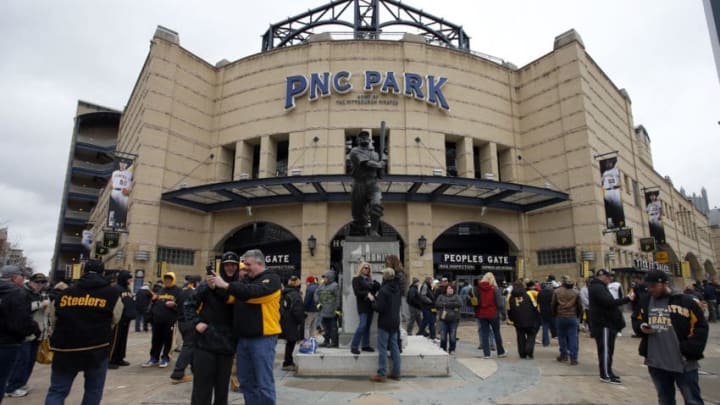 PITTSBURGH, PA - APRIL 07: An exterior view of PNC Park before the game between the Pittsburgh Pirates and the Atlanta Braves on Opening Day at PNC Park on April 7, 2017 in Pittsburgh, Pennsylvania. (Photo by Justin K. Aller/Getty Images)