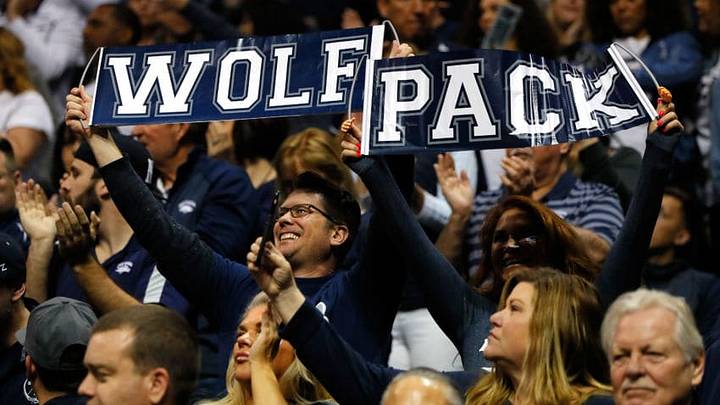 ATLANTA, GA - MARCH 22: Nevada Wolf Pack fans cheer in the first half against the Loyola Ramblers during the 2018 NCAA Men's Basketball Tournament South Regional at Philips Arena on March 22, 2018 in Atlanta, Georgia. (Photo by Kevin C. Cox/Getty Images)