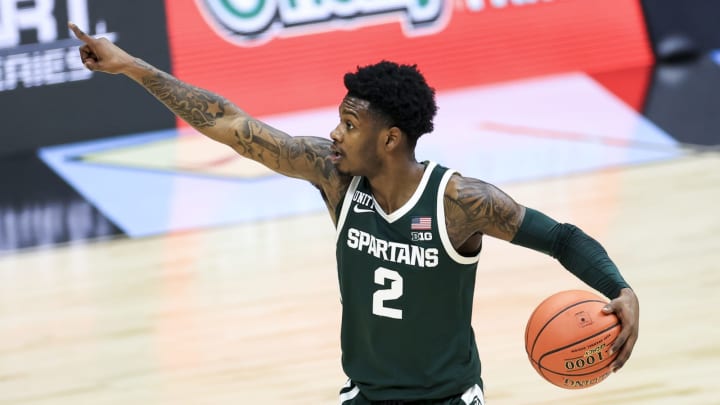 NCAA Basketball Michigan State Spartans Rocket Watts Aaron Doster-USA TODAY Sports