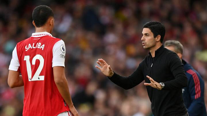 William Saliba of Arsenal (Photo by Shaun Botterill/Getty Images)